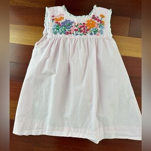 Cecil and Lou Pink Gingham Embroidered Fiesta Dress 4T